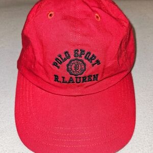 Polo by Ralph Lauren Red and Black Cap